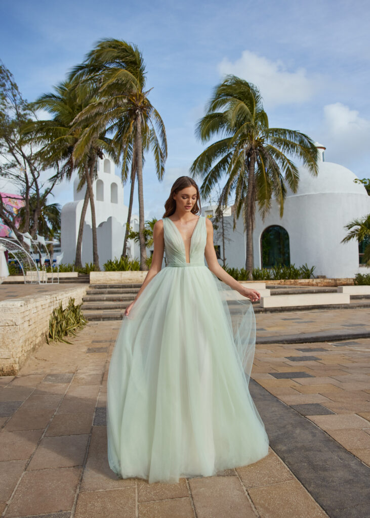 Colored wedding dress by Libelle Bridal